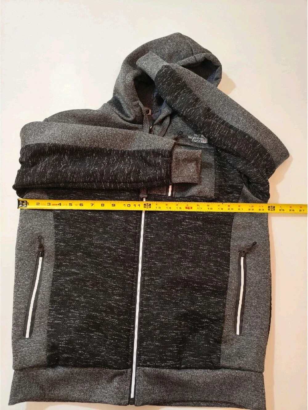North Face Fleece Jacket Mens Black/ Grey Size Large